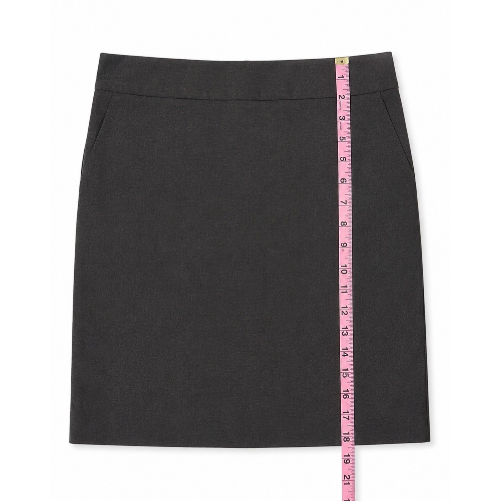 Banana Republic Charcoal Gray Pencil Skirt Womens 4P Petite Career Office Work - Picture 3 of 6
